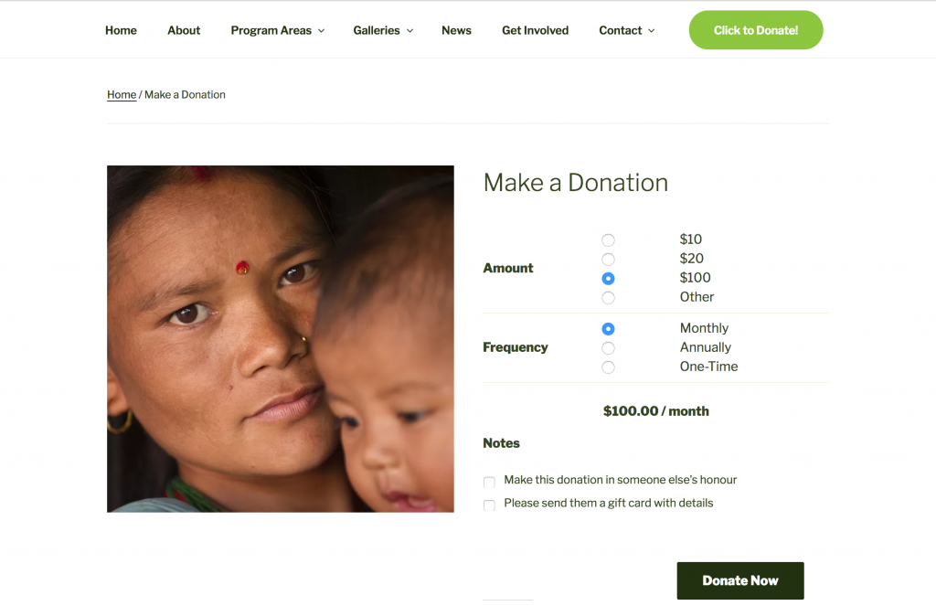 World Neighbours Online Donations